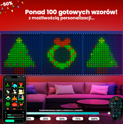 Super Kurtyna RGB™ - Programowalne, Napisy, Grafiki i Animacje