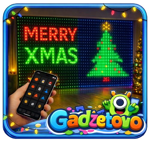 Super Kurtyna RGB™ - Programowalne, Napisy, Grafiki i Animacje